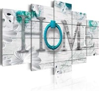 NEW $145 Turquoise Canvas Print Wall Art