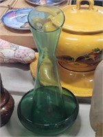 Green Retro Flower Vase