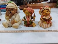 Bear Figurines.  Bear With Teddy 10x7. Bear with