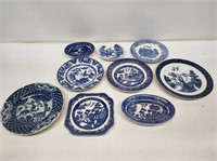 Blue and White China Plates