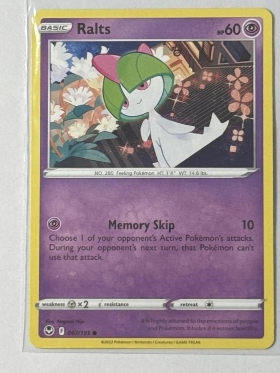 Pokémon TCG Ralts Silver Tempest 067/195!