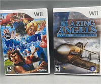 Wii Wipeout & Blazing Angels CIP