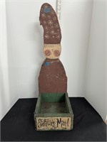 Primitive Santa Mail Holder