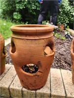 Clay looking outdoor garden pot planter