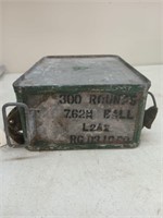 300 rounds 7.62/308 ball ammo in military can