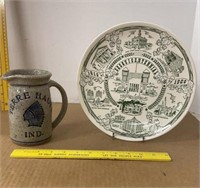 Terre Haute Sesquicentennial Plate & Pottery Type