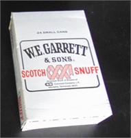W.E. Garrett and Sons Vintage Snuff FULL Box