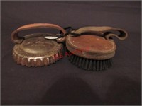 Antique Duplex Curry Comb and Horse Brush