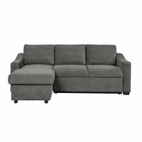 1 Coddle Aria Fabric Sleeper Sofa with Chaise
