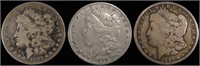 1884-S, 1890, 1891-O CIRC MORGAN DOLLARS