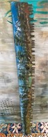N - HAND PAINTING ON SAW BLADE ART 48.5X6" (M31)