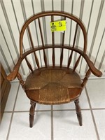 Childs hoop back wicker seat chair 17 in x 25 in
