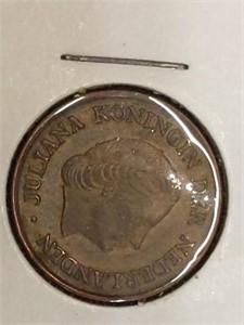 1965 Netherlands Bronze 5cent coin