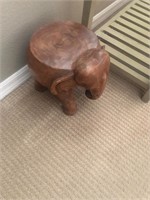 Wood elephant stool, #205