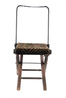 Antique Civil War or Pullman Folding Chair