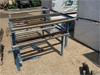 Lot of 2 Metal Conveyor Tables