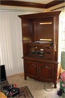 Large Wooden Entertainment Center