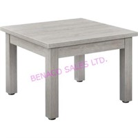 1X, GLOBAL 695752GY 24" GREY WOOD END TABLE