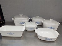 Vintage Corning with Lids