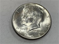 90% Silver 1964  BU Kennedy Half Dollar