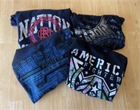 4 American Fighter/Parish Nation/Tap-Out Shirts