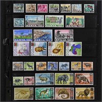 Kenya Stamps 1963-1990 Used in Vario pages, includ