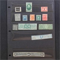 US Stamps Match and Medicine Proprietary collectio