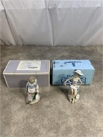 Lladro figures, tallest is approximately 8 i