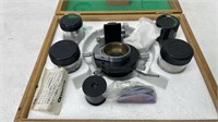 Olympus Microscope Replacement Lens Lot in Wood