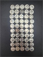 40 Roosevelt Silver Dimes