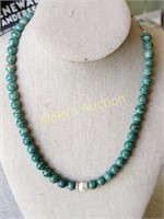 green amazonite necklace 20"