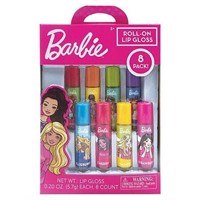 Barbie Roll-On Lip Gloss Set, 8 Pack