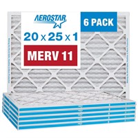 Aerostar 20x25x1 MERV 11 Pleated, AC Furnace Air F