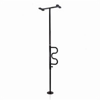 $179  Stander Security Pole & Curve Grab Bar - Bla