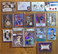 (15) MLB Jersey/Autographed/Graded Cards