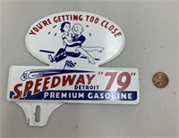 Speedway 79 Detroit Gasoline license plate topper