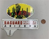 Saguaro Arizona license plate topper National