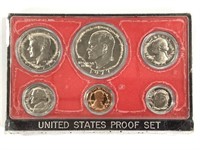 1977 Boxed Proof Set, 6 US Coins