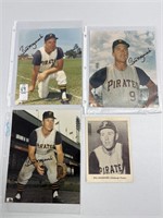 BILL MAZEROSKI LOT WITH 3 AUTOGRAPHED 8 x 10