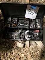 Tool box with drill bits