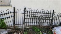 Antique Wrought iron fencing sections