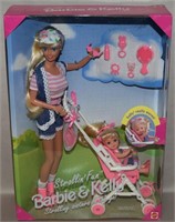 Mattel Barbie & Kelly Doll Sealed Box Strollin Fun