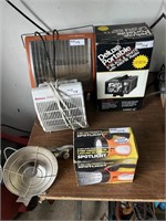 Heaters, Spotlight, Portable AM/FM Radio