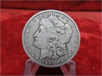 1901 O -Morgan Silver dollar US coin.