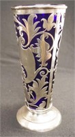 Edward VII sterling silver pierced vase