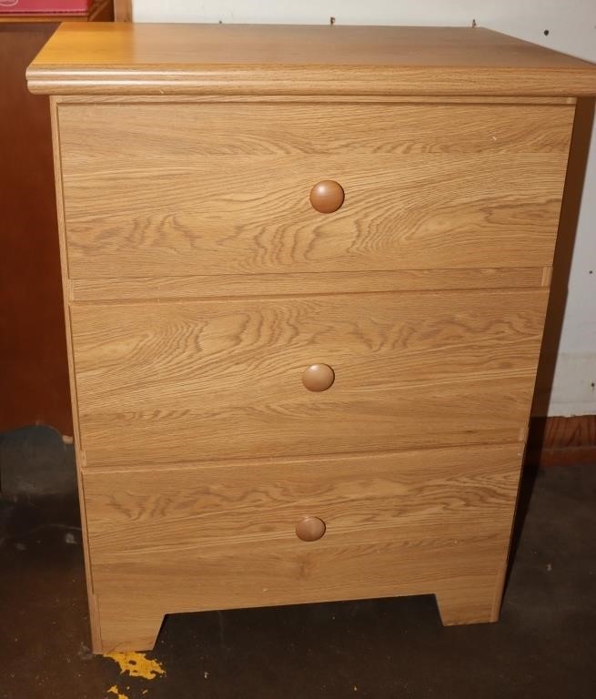 3 Drawer Side Dresser 24.5"x16"x31.5"