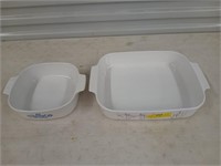 CorningWare casseroles 12x10.5 and 8x8