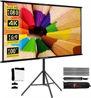 Projector Screen with Stand, Towond 100 inch