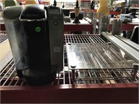 Keurig coffee maker metal and glass pod holder