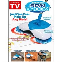 $10  As Seen on TV Hurricane Spin Broom, Wireless